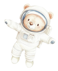 Astronaut Bear Vinyl Car Decal Sticker – Waterproof & UV-Resistant 8" Astronaut Bear Vinyl Car Decal Sticker – Waterproof & UV-Resistant 8"