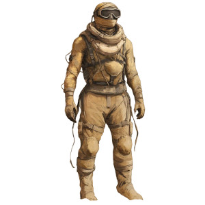 Sand Diving Suit Vinyl Car Decal Sticker – Waterproof & UV-Resistant 8"
