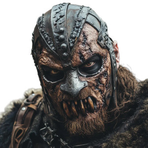 Zombie Viking Soldier Vinyl Car Decal Sticker – Waterproof & UV-Resistant 8"