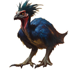 Monstrous Cassowary Dwarf Vinyl Car Decal Sticker – Waterproof & UV-Resistant 8"