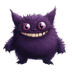 Cute Cartoon Gengar Vinyl Car Decal Sticker – Waterproof & UV-Resistant 8"