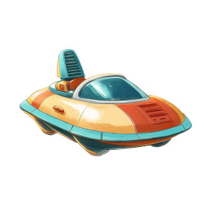 Futuristic Hover Car Vinyl Car Decal Sticker – Waterproof & UV-Resistant 8" Futuristic Hover Car Vinyl Car Decal Sticker – Waterproof & UV-Resistant 8"