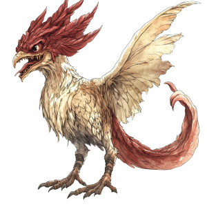 Manga Cockatrice Vinyl Car Decal Sticker – Waterproof & UV-Resistant 8"