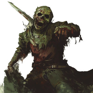 Medieval Zombie V3 Vinyl Car Decal Sticker – Waterproof & UV-Resistant 8"