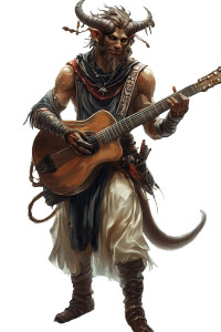 Satyr Bard V2 Vinyl Car Decal Sticker – Waterproof & UV-Resistant 8"