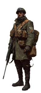 Dieselpunk Polish Soldier Vinyl Car Decal Sticker – Waterproof & UV-Resistant 8"