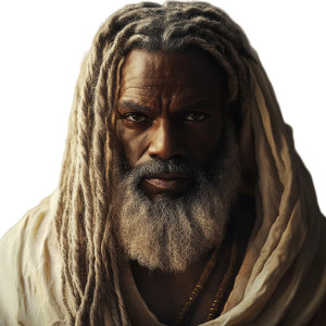 Modern African Moses Vinyl Car Decal Sticker – Waterproof & UV-Resistant 8"
