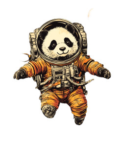Astronaut Panda Vinyl Car Decal Sticker – Waterproof & UV-Resistant 8" Astronaut Panda Vinyl Car Decal Sticker – Waterproof & UV-Resistant 8"