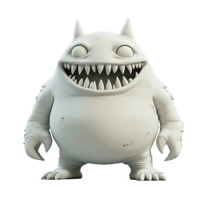 3D Monster Model Vinyl Car Decal Sticker – Waterproof & UV-Resistant 8"