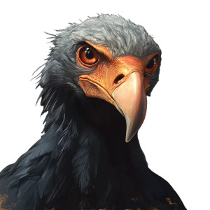 Vulture Portrait Vinyl Car Decal Sticker – Waterproof & UV-Resistant 8"