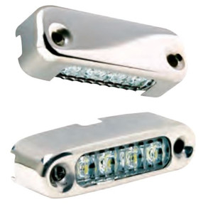 Premium Attwood Marine Boat Deck Light | Blue LED | Stainless Steel Housing | Vertical Mount Premium Attwood Marine Boat Deck Light | Blue LED | Stainless Steel Housing | Vertical Mount