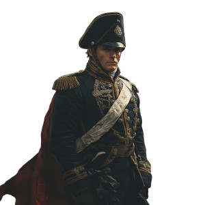 Napoleon Bonaparte Portrait V9 Vinyl Car Decal Sticker – Waterproof & UV-Resistant 8"