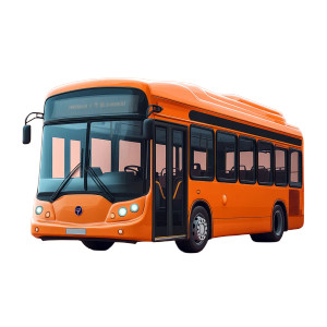 Icon Bus Vinyl Car Decal Sticker – Waterproof & UV-Resistant 8"