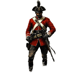 British Redcoat Grenadier Vinyl Car Decal Sticker – Waterproof & UV-Resistant 8"