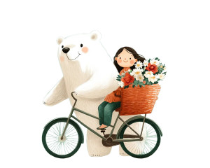 Polar Bear Bicycle Ride V5 Vinyl Car Decal Sticker – Waterproof & UV-Resistant 8" Polar Bear Bicycle Ride V5 Vinyl Car Decal Sticker – Waterproof & UV-Resistant 8"