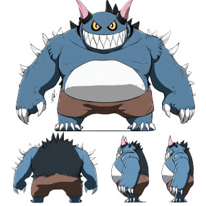 Cute Clay Monster Vinyl Car Decal Sticker – Waterproof & UV-Resistant 8"