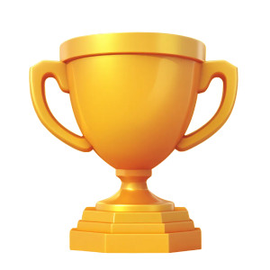 Tournament Cup Icon V2 Vinyl Car Decal Sticker – Waterproof & UV-Resistant 8"