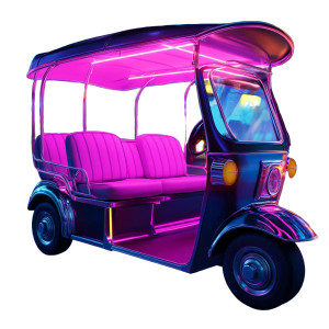 Stylish Thai Tuk-Tuk Vinyl Car Decal Sticker – Waterproof & UV-Resistant 8"