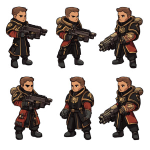 Young Commissar Spritesheet Vinyl Car Decal Sticker – Waterproof & UV-Resistant 8"