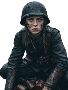 German Soldier Girl Vinyl Car Decal Sticker – Waterproof & UV-Resistant 8" German Soldier Girl Vinyl Car Decal Sticker – Waterproof & UV-Resistant 8"