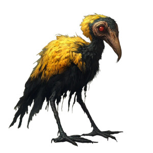 Subtle Horror Bird Vinyl Car Decal Sticker – Waterproof & UV-Resistant 8"