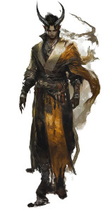 Tiefling Sorcerer Portrait Vinyl Car Decal Sticker – Waterproof & UV-Resistant 8"