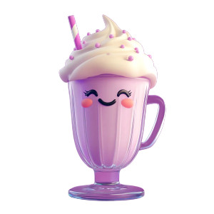 Happy Milkshake Vinyl Car Decal Sticker – Waterproof & UV-Resistant 8" Happy Milkshake Vinyl Car Decal Sticker – Waterproof & UV-Resistant 8"