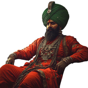 Futuristic Indian Man Vinyl Car Decal Sticker – Waterproof & UV-Resistant 8"