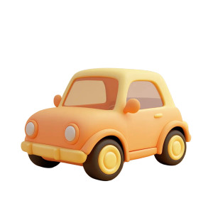 Cartoon Car Icon Vinyl Car Decal Sticker – Waterproof & UV-Resistant 8"