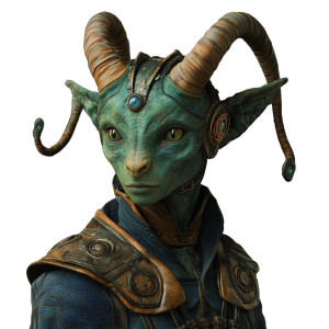 Horned Space Alien Vinyl Car Decal Sticker – Waterproof & UV-Resistant 8"