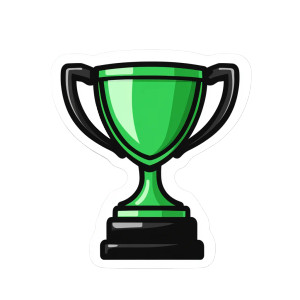 Trophy Sticker Vinyl Car Decal Sticker – Waterproof & UV-Resistant 8" Trophy Sticker Vinyl Car Decal Sticker – Waterproof & UV-Resistant 8"