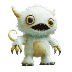 Cute Monster V9 Vinyl Car Decal Sticker – Waterproof & UV-Resistant 8"