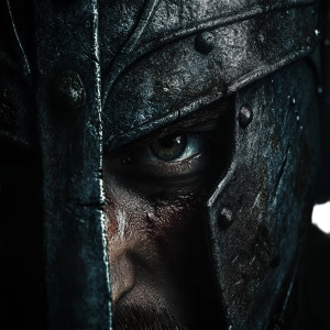 Warrior'S Intense Gaze Vinyl Car Decal Sticker – Waterproof & UV-Resistant 8"