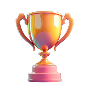 Blender Trophy Icon Vinyl Car Decal Sticker – Waterproof & UV-Resistant 8"