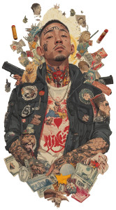 Japanese Streetwear Man Vinyl Car Decal Sticker – Waterproof & UV-Resistant 8"