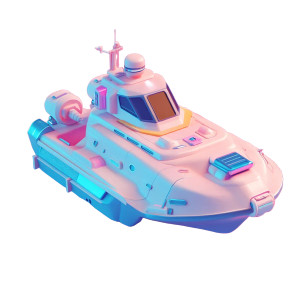 Cyberpunk Boat Icons Vinyl Car Decal Sticker – Waterproof & UV-Resistant 8"