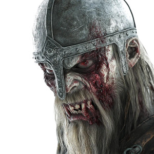 Zombie Viking Vinyl Car Decal Sticker – Waterproof & UV-Resistant 8"