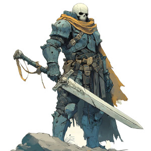 Undead Warrior V3 Vinyl Car Decal Sticker – Waterproof & UV-Resistant 8"