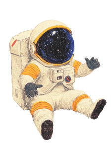 Floating Astronaut V2 Vinyl Car Decal Sticker – Waterproof & UV-Resistant 8" Floating Astronaut V2 Vinyl Car Decal Sticker – Waterproof & UV-Resistant 8"