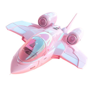 Cute Cyberpunk Aircraft V6 Vinyl Car Decal Sticker – Waterproof & UV-Resistant 8"