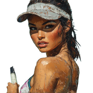 Woman Playing Tennis Vinyl Car Decal Sticker – Waterproof & UV-Resistant 8" Woman Playing Tennis Vinyl Car Decal Sticker – Waterproof & UV-Resistant 8"