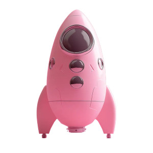 Pink Spaceship Vinyl Car Decal Sticker – Waterproof & UV-Resistant 8"