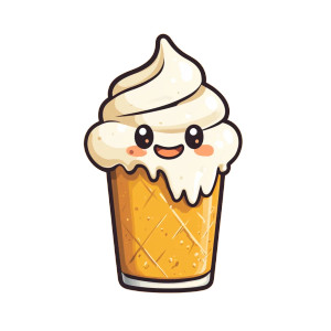 Beer Ice Cream Vinyl Car Decal Sticker – Waterproof & UV-Resistant 8"