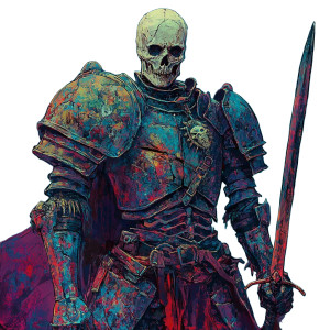 Bone Knight Vinyl Car Decal Sticker – Waterproof & UV-Resistant 8"