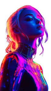 Neon Spider-Gwen Vinyl Car Decal Sticker – Waterproof & UV-Resistant 8"