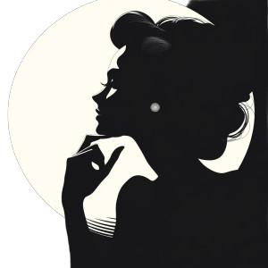 Noir Woman Silhouette Vinyl Car Decal Sticker – Waterproof & UV-Resistant 8"