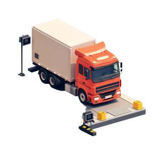 Truck On Scale Vinyl Car Decal Sticker – Waterproof & UV-Resistant 8"