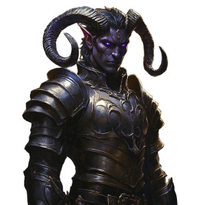 Tiefling Knight Vinyl Car Decal Sticker – Waterproof & UV-Resistant 8" Tiefling Knight Vinyl Car Decal Sticker – Waterproof & UV-Resistant 8"