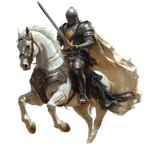 Silver Knight V15 Vinyl Car Decal Sticker – Waterproof & UV-Resistant 8"