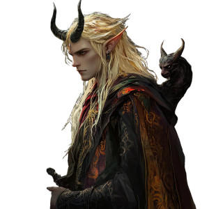 Blonde Elf Mage Vinyl Car Decal Sticker – Waterproof & UV-Resistant 8"